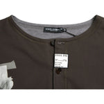 Dolce & Gabbana Dark Gray Cotton Button Down Pullover Sweater TSH84776-50