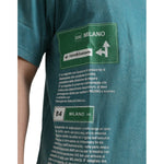 Dolce & Gabbana Blue Cotton Milano Street Round Neck T-shirt TSH84642-46