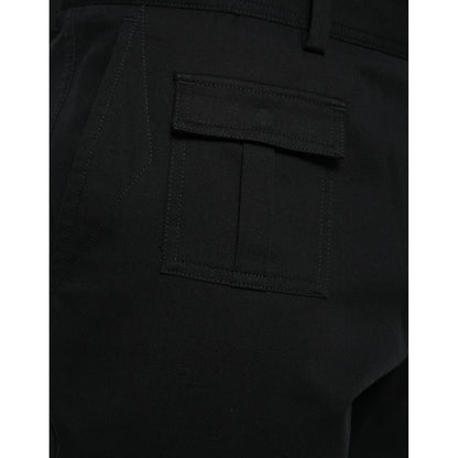 Dolce & Gabbana Black Gray slim Cotton Denim Jeans