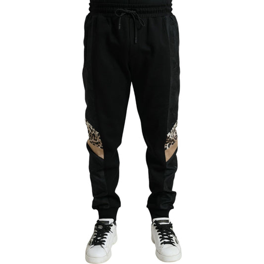 Dolce & Gabbana Black Cotton Slim Stretch Jogger Pants PAN74936-54