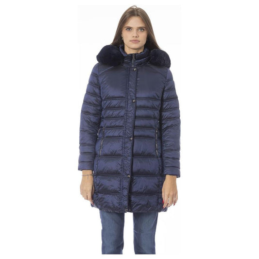 Baldinini Trend Light Blue Polyester Women Jacket BA-23899-S-FBB-335