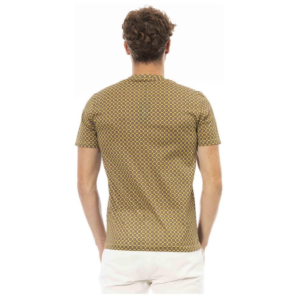 Baldinini Trend Yellow Cotton Men T-Shirt BA-23705-M