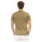 Baldinini Trend Yellow Cotton Men T-Shirt BA-23705-M