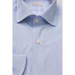 Bagutta Light Blue Cotton Men Shirt BA-23942-XXL