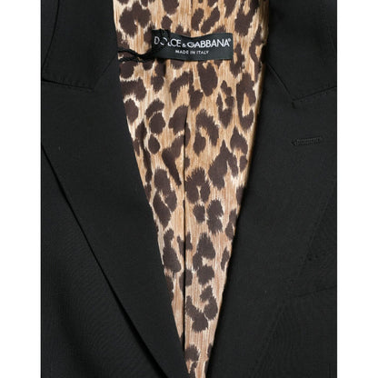 Dolce & Gabbana Black Wool Single Breasted Blazer Coat Jacket