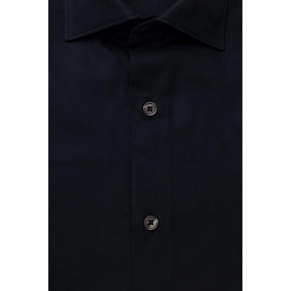 Bagutta Blue Cotton Men Shirt BA-23953-XL