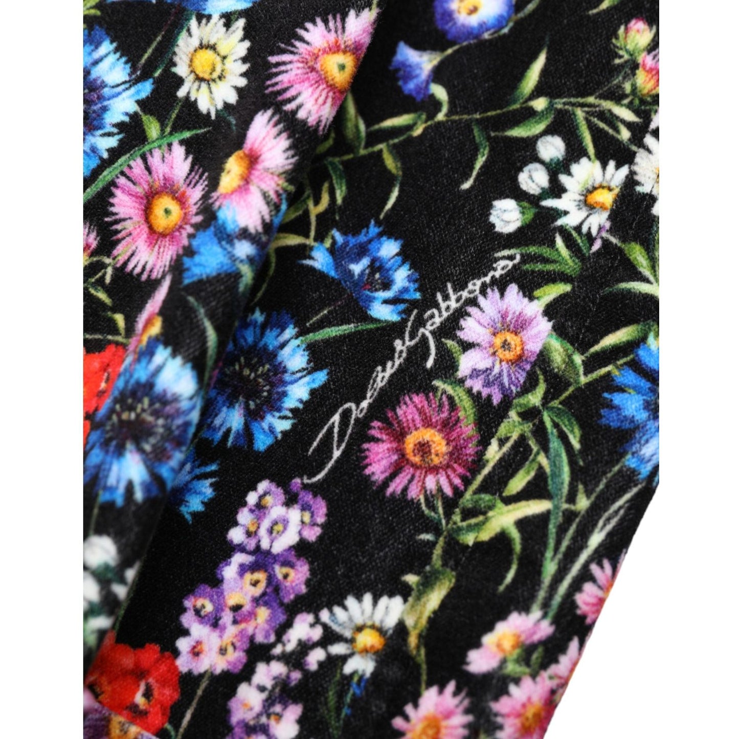 Dolce & Gabbana Black Floral High Waist Hot Pants Shorts PAN74897-40