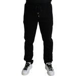 Dolce & Gabbana Black Cotton Skinny Jogger Sweatpants Pants PAN74994-44