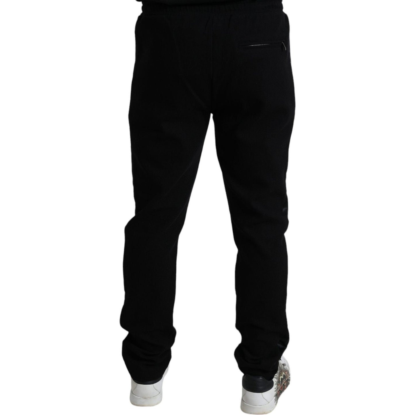 Dolce & Gabbana Black Cotton Skinny Jogger Sweatpants Pants PAN74994-44