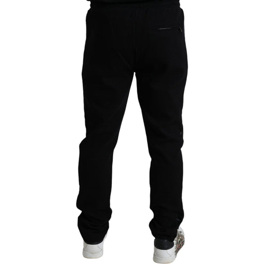 Dolce & Gabbana Black Cotton Skinny Jogger Sweatpants Pants PAN74994-44