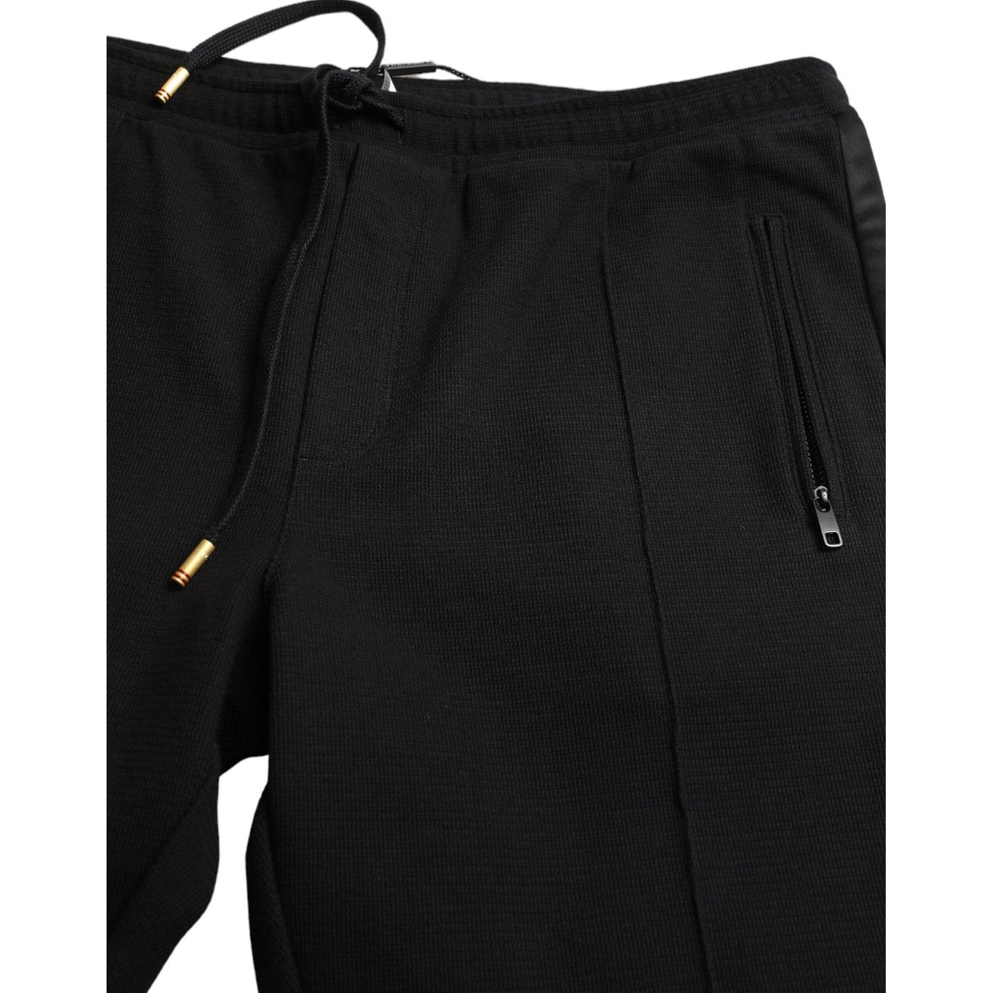 Dolce & Gabbana Black Cotton Skinny Jogger Sweatpants Pants PAN74994-44