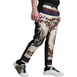 Dolce & Gabbana Multicolor Heraldic Skinny Men Pants PAN75046-48