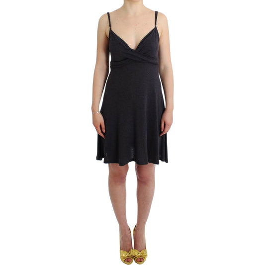 Costume National Gray knitted A-line dress SIG11552-1