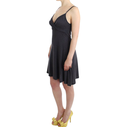 Costume National Gray knitted A-line dress SIG11552-1