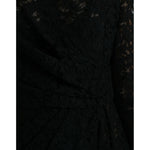 Dolce & Gabbana Black Bodycon Lace Cotton Sheath Mini Dress DR28722-46