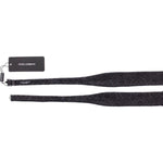 Dolce & Gabbana Crystal-Embellished Waist Belt Bow Tie Dolce & Gabbana Dark Slate Gray