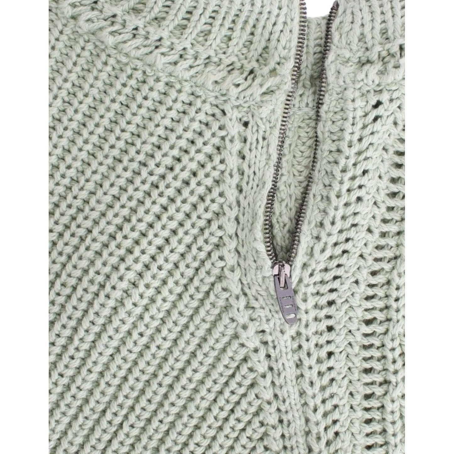 Ermanno Scervino Green Cropped Knit Sweater Knitted Jumper SIG11857-1