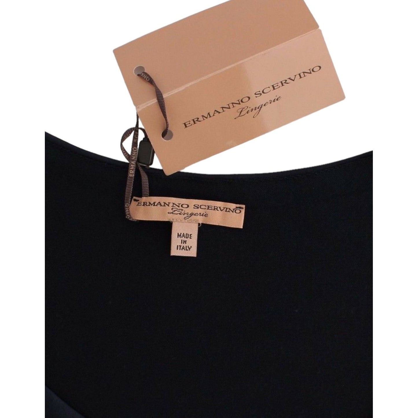 Ermanno Scervino Lingerie Blue Top Blouse Jumper Lace Rayon SIG12008-1