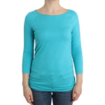 Ermanno Scervino Lingerie Blue Top Blouse Jumper Modal Solid SIG12009-2