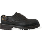 Dolce & Gabbana Brown Leather Lace Up Derby Men Dress Shoes MV5442-45