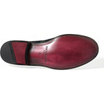 Dolce & Gabbana Black Floral Slippers Men Loafers Dress Shoes MV5374-39