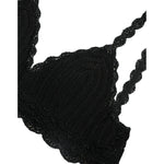 Dolce & Gabbana Black Cotton Bustier Cropped Crochet Tank Top TSH7860-46