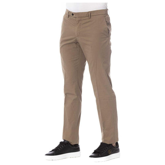 Trussardi Brown Cotton Men Trouser TR-24081-IT44 | XS