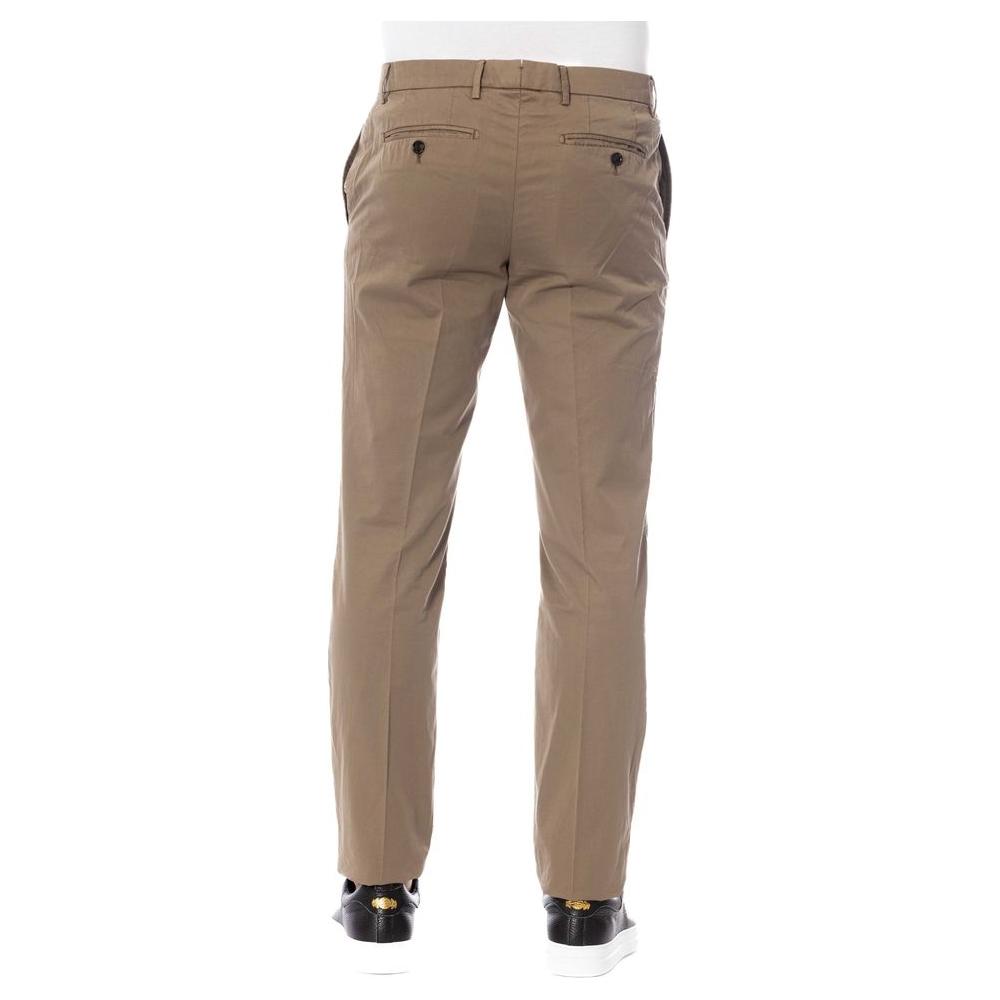Trussardi Brown Cotton Men Trouser TR-24081-IT44 | XS