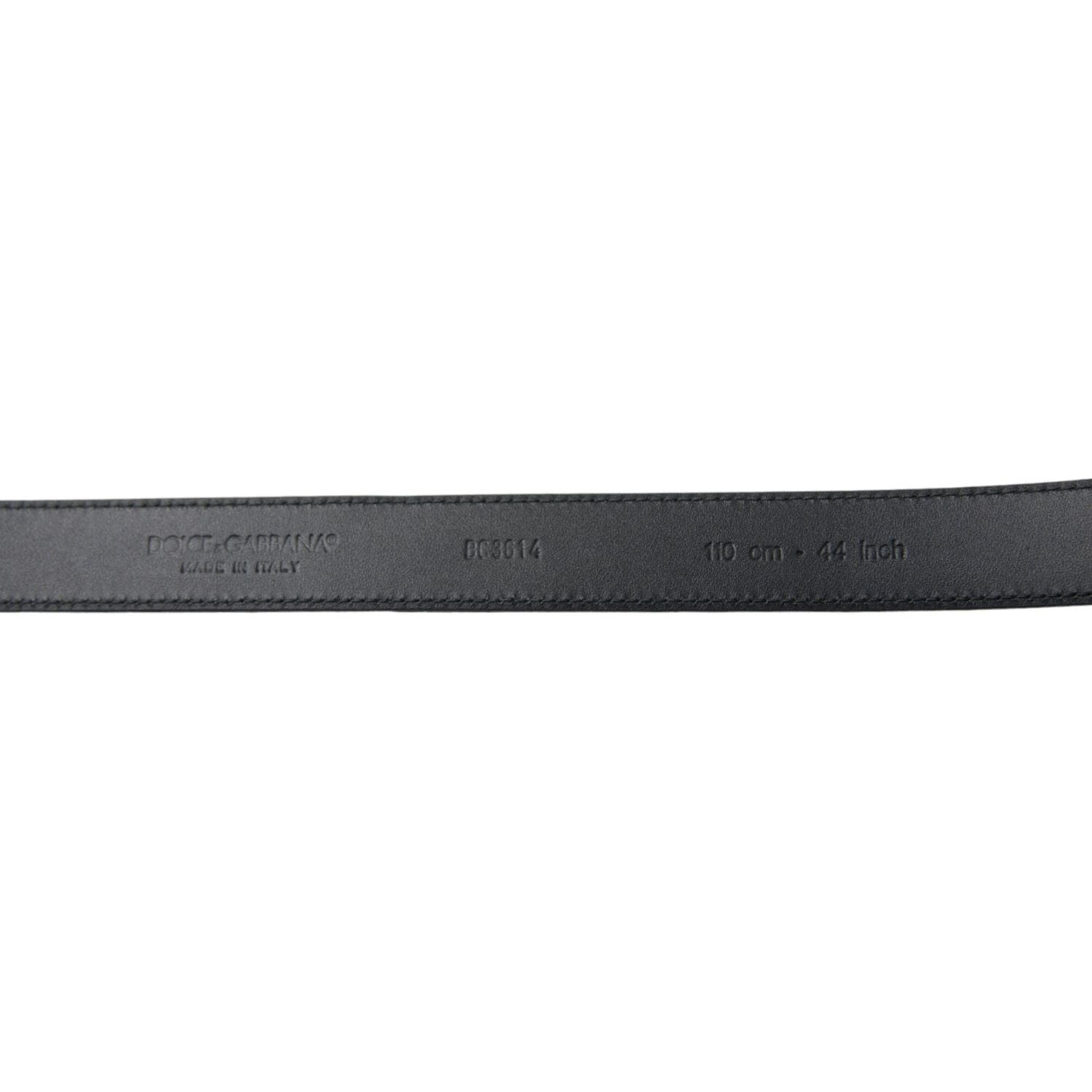 Dolce & Gabbana Black Suede Leather Gold Metal Buckle Belt