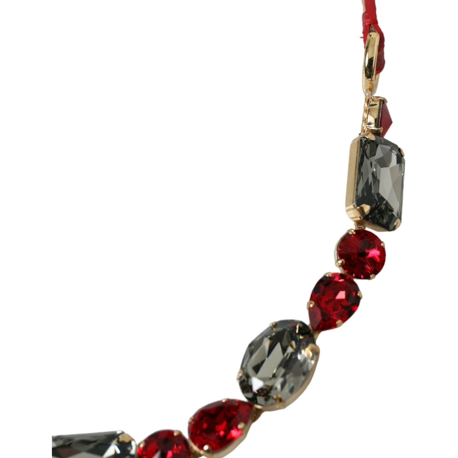 璀璨红水晶扣腰带