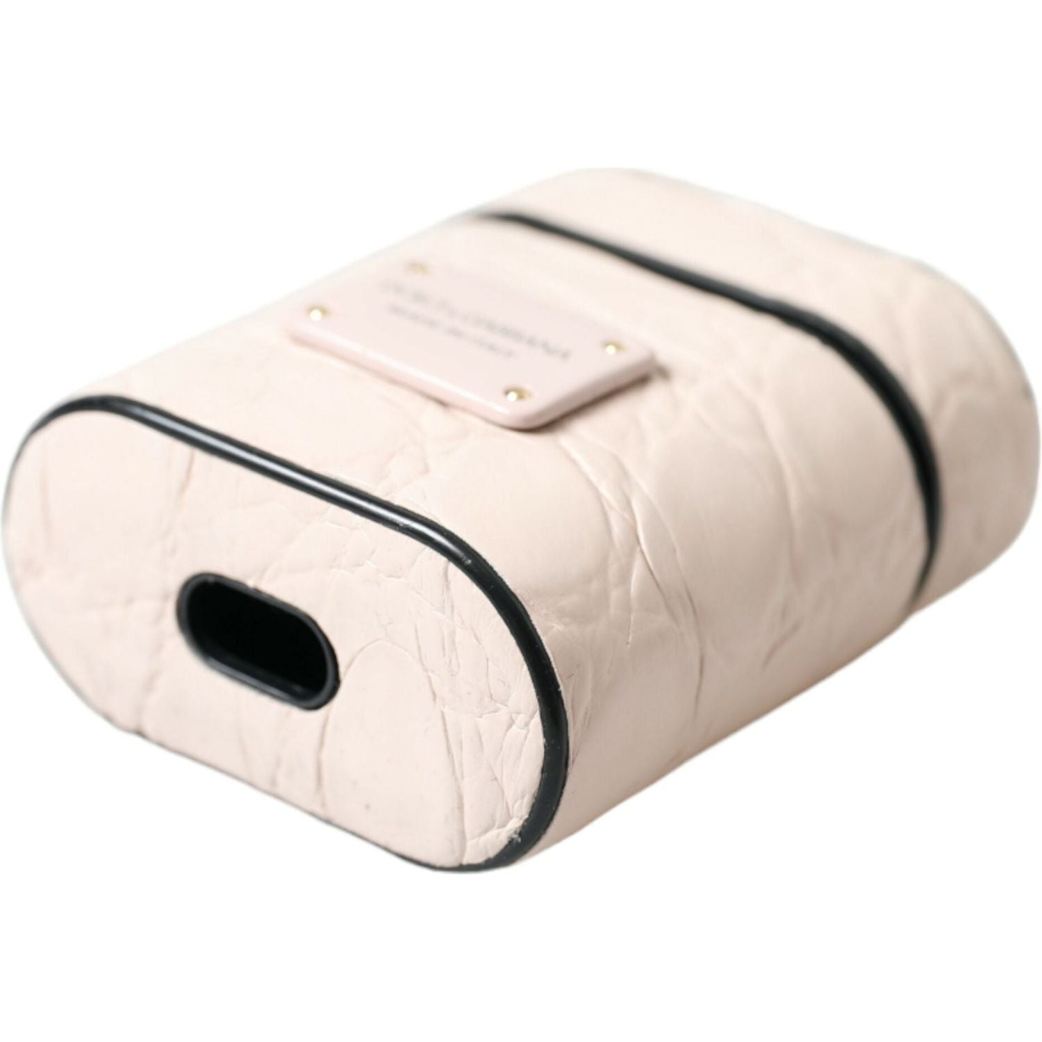 优雅的浅粉色皮革 Airpod 保护套