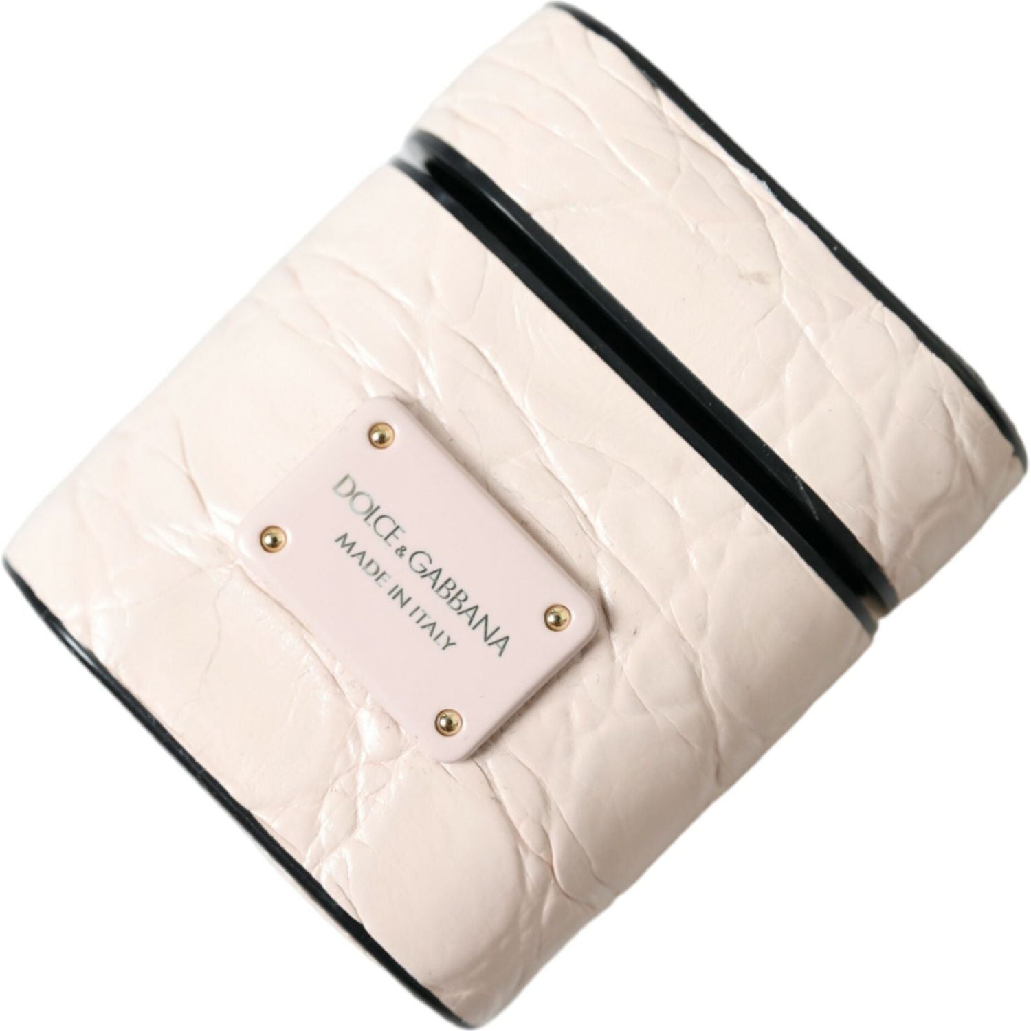 优雅的浅粉色皮革 Airpod 保护套