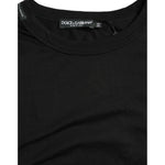 Dolce & Gabbana Black Logo Embossed Crew Neck Short Sleeves T-shirt TSH84609-44
