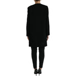 Dolce & Gabbana Black Floral Wool Button Embellished Jacket JKT3801-38