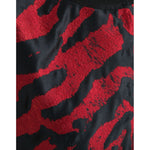 Dolce & Gabbana Black Red Patterned Cropped Coat Jacket JKT4058-46