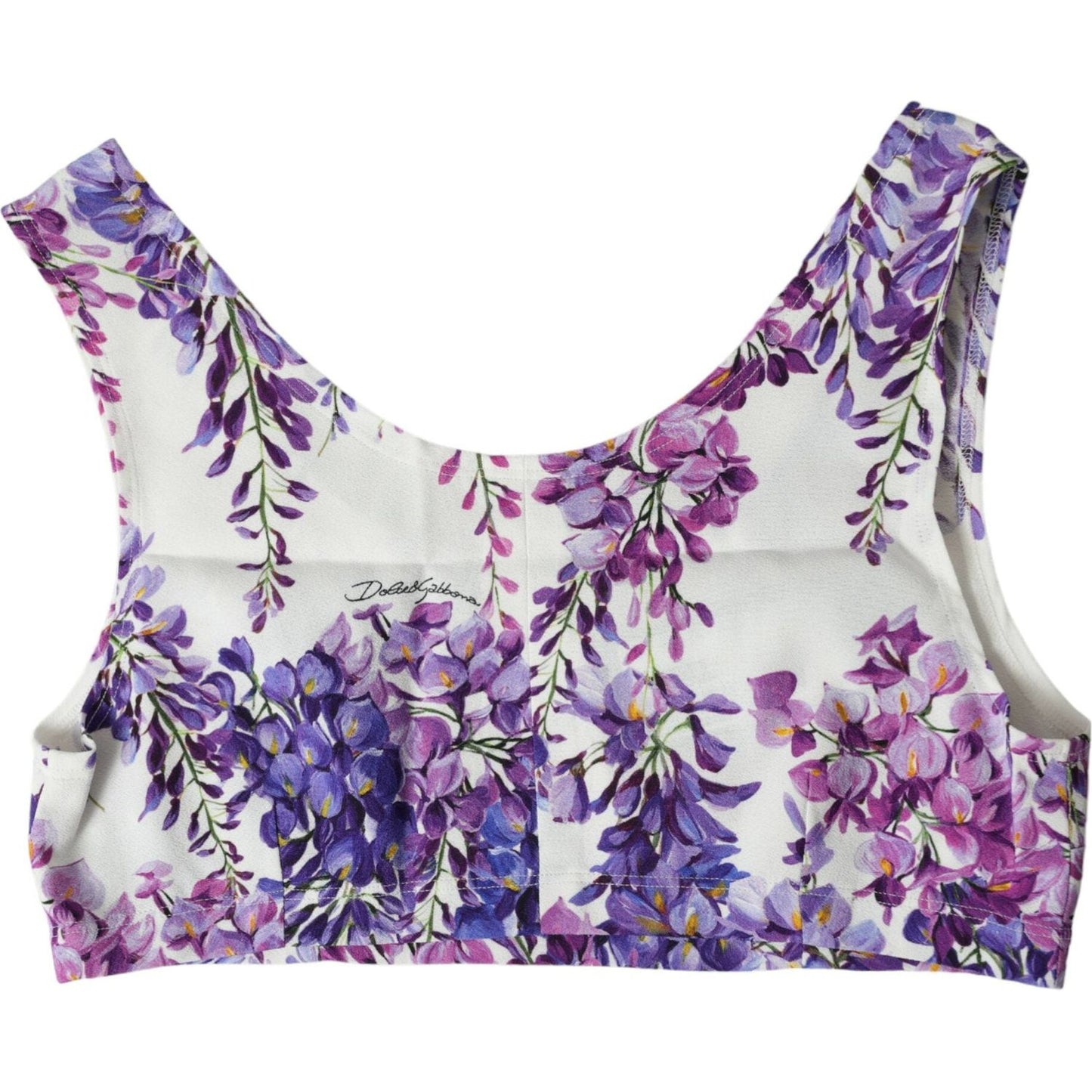 Dolce & Gabbana Multicolor Floral Sleeveless Cropped Top BIK1787-40