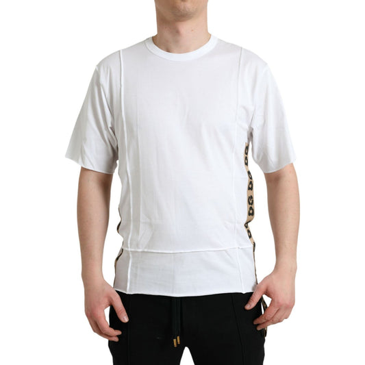Dolce & Gabbana White Logo Crew Neck Short Sleeves T-shirt TSH84657-44