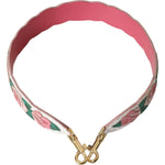 Dolce & Gabbana White Floral Leather Accessory Shoulder Strap WMB312