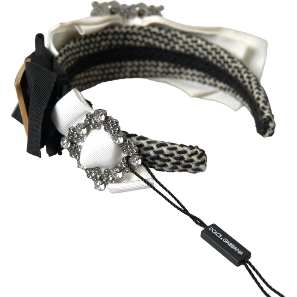 Dolce & Gabbana Multicolor Crystal Embellished Women Headband Diadem SMY101415