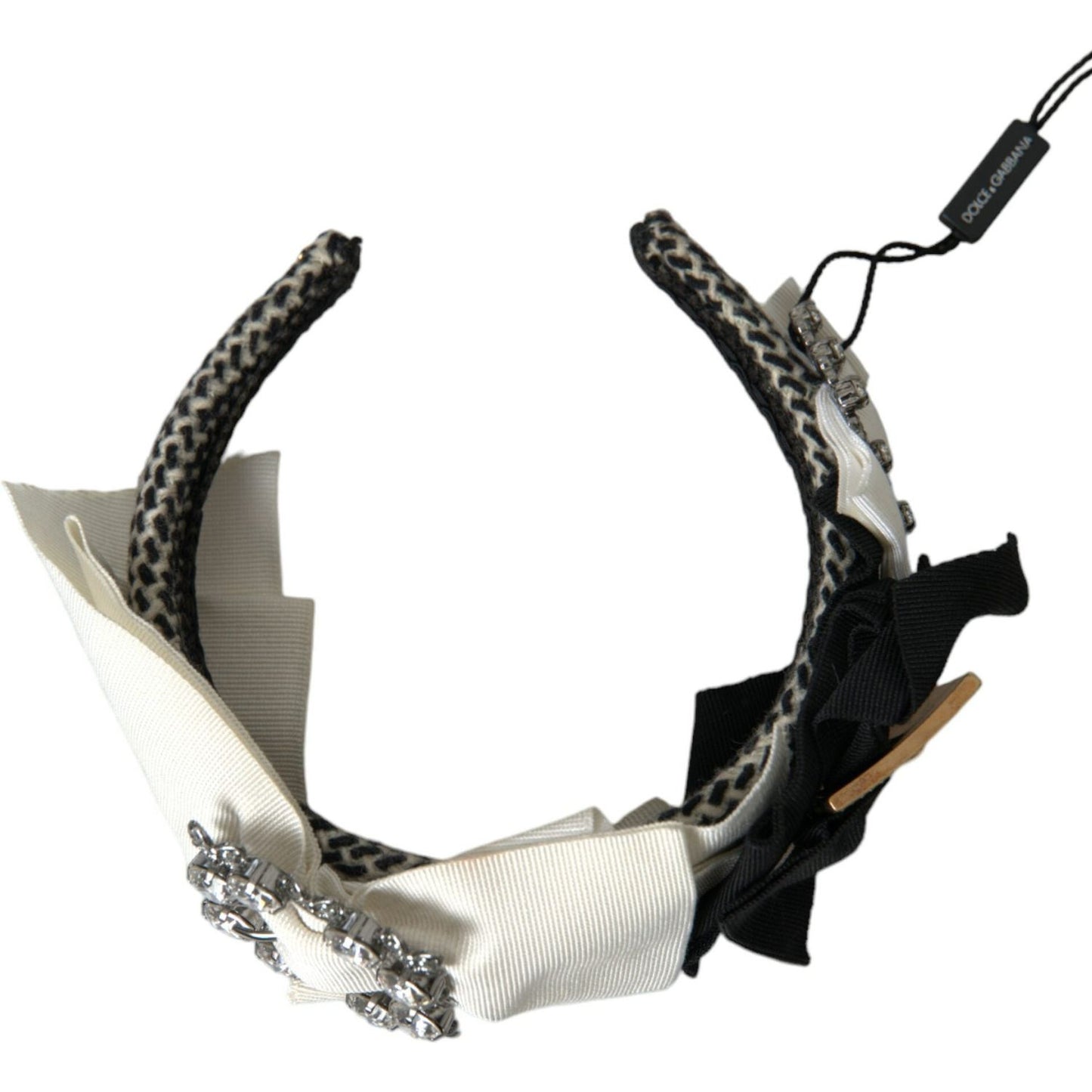 Dolce & Gabbana Multicolor Crystal Embellished Women Headband Diadem SMY101415