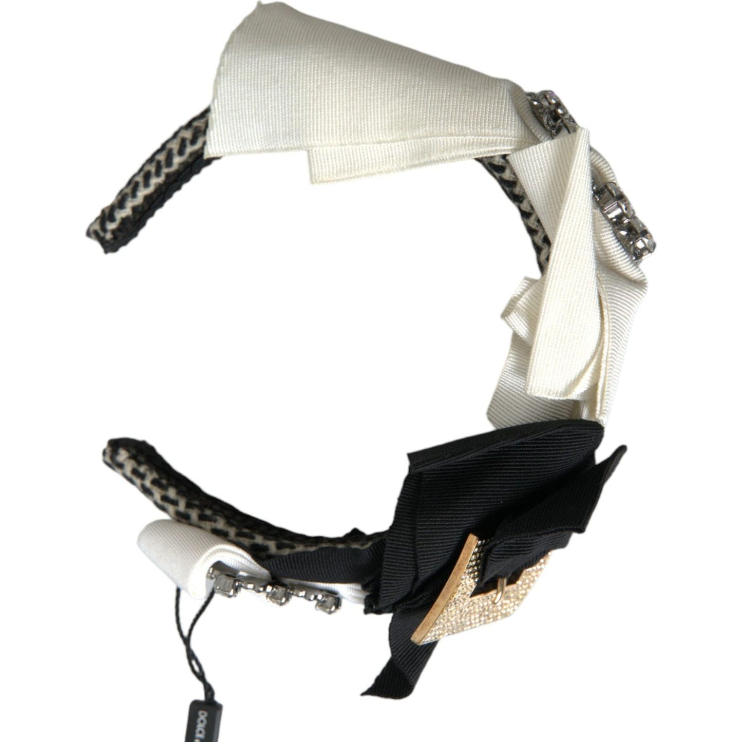 Dolce & Gabbana Multicolor Crystal Embellished Women Headband Diadem SMY101415