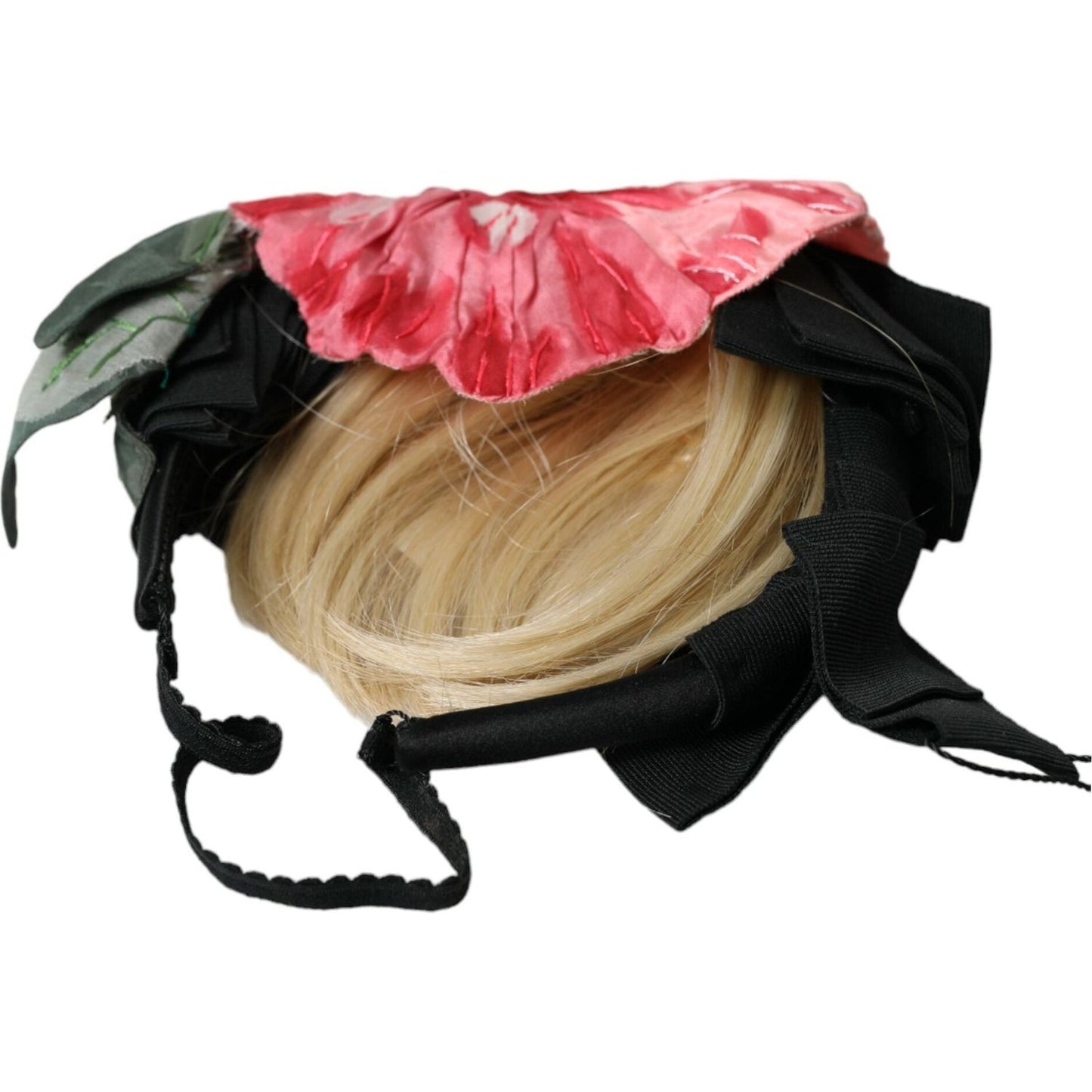Dolce & Gabbana Black Viscose White Hair Parrucchiera Headband Diadem SMY101428