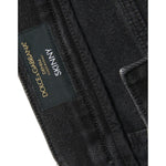 Dolce & Gabbana Gray Cotton Stretch Skinny Denim Logo Jeans PAN75280-56