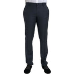 Dolce & Gabbana Blue Wool Men Skinny Dress Pants PAN75307-48