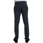 Dolce & Gabbana Blue Wool Men Skinny Dress Pants PAN75307-48