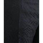 Dolce & Gabbana Blue Brocade Wool Skinny Men Dress Pants PAN75315-56