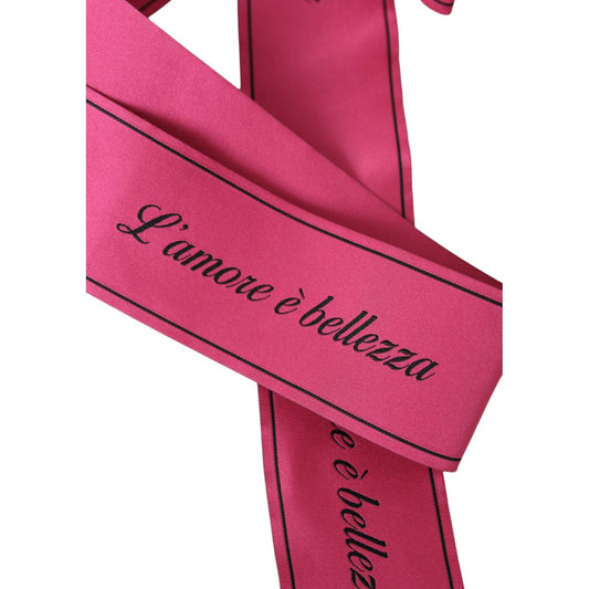 Dolce & Gabbana Pink L'Amore E'Bellezza Waist Belt WMB385-40