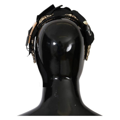 Dolce & Gabbana Clear Crystal Brown Hair Headband Tiara