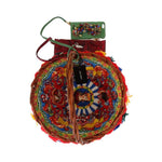 Dolce & Gabbana Multicolor AGNESE Straw Crystal Pom Pom Bag VAS1260