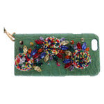 Dolce & Gabbana Multicolor AGNESE Straw Crystal Pom Pom Bag VAS1260